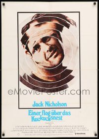 6g707 ONE FLEW OVER THE CUCKOO'S NEST German '76 smilin' Jack Nicholson, Forman's classic!