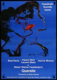 6g716 QUERELLE German '82 Rainer Werner Fassbinder, homosexual romance, art by Andy Warhol, rare!