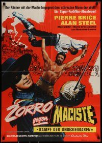 6g720 SAMSON & THE SLAVE QUEEN German '64 Lenzi's Zorro contro Maciste, art of Ciani by Hoff!