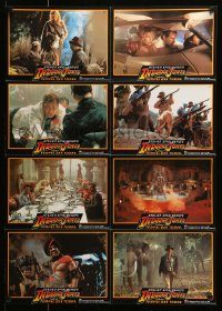 6g566 INDIANA JONES & THE TEMPLE OF DOOM German LC poster '84 great images of top cast!