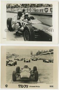 6g005 GRAND PRIX 2 Japanese stills '67 different Formula One race car driver Yves Montand!