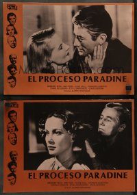 6g057 PARADINE CASE 2 Spanish LCs R82 Alfred Hitchcock, Gregory Peck, Ann Todd, different!
