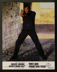 6g140 FOR YOUR EYES ONLY 18 French LCs '81 Roger Moore as James Bond, some different images!