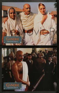 6g187 GANDHI 8 French LCs '82 Ben Kingsley as The Mahatma, directed by Richard Attenborough!