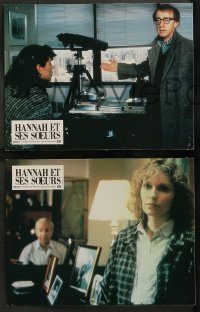 6g232 HANNAH & HER SISTERS 5 French LCs '86 Woody Allen, Mia Farrow, Carrie Fisher, Barbara Hershey