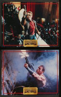 6g201 LAST ACTION HERO 8 French LCs '93 Arnold Schwarzenegger, F. Murray Abraham, O'Brien!