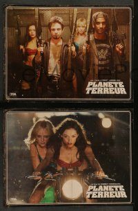 6g225 PLANET TERROR 6 French LCs '07 Robert Rodriguez, Grindhouse, Rose McGowan w/gun leg!