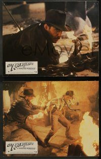 6g153 RAIDERS OF THE LOST ARK 12 French LCs '81 Harrison Ford, Karen Allen, Lucas & Spielberg!