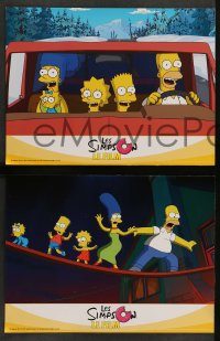 6g227 SIMPSONS MOVIE 6 French LCs '07 Groening art of Homer, Bart, Marge, Maggie and Lisa!