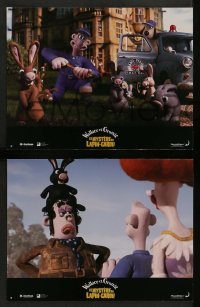 6g209 WALLACE & GROMIT: THE CURSE OF THE WERE-RABBIT 8 French LCs '05 wacky English claymation!