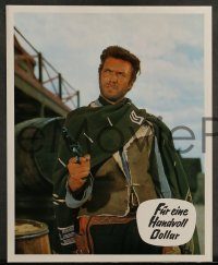 6g088 FISTFUL OF DOLLARS 14 German LCs '65 introducing the man with no name, Clint Eastwood!