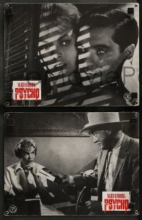 6g130 PSYCHO 3 German LCs R80s different images of Anthony Perkins, Janet Leigh, Alfred Hitchcock!