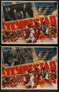 6g072 TEMPEST 7 Mexican LCs '60 Van Heflin, Silvana Mangano, Lindfors as Catherine the Great!