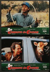 6g040 CITY SLICKERS 11 Spanish LCs '92 different images of cowboys Billy Crystal & Daniel Stern!