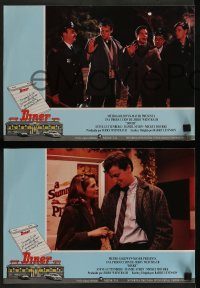 6g039 DINER 11 Spanish LCs '82 Barry Levinson, Kevin Bacon, Daniel Stern, Mickey Rourke!