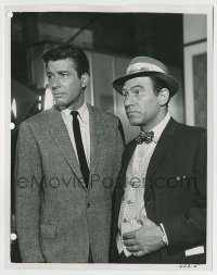 6h007 77 SUNSET STRIP TV 8x10 still '61 Efrem Zimbalist Jr. & Louis Quinn in Tiger by the Tail!