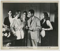 6h018 AFFAIR IN TRINIDAD 8.25x10 still '52 Rita Hayworth watches Glenn Ford holding a knife!