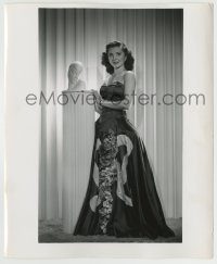 6h051 ANN RUTHERFORD 8.25x10 still '30s full-length in beautiful gown when she was on CBS radio!