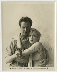 6h068 BAD MAN 8x10.25 still '30 c/u of James Rennie with gun protecting scared Dorothy Revier!