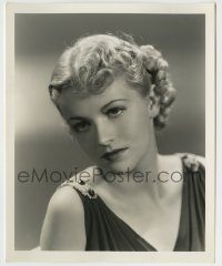 6h089 BETTY FURNESS deluxe 8x10 still '30s great head & shoulders portrait with bare shoulders!
