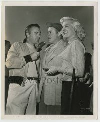 6h113 BOB HOPE/MARILYN MAXWELL 8.25x10 still '50 speaking to a crowd about The Lemon Drop Kid!