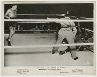 6h115 BODY & SOUL 8x10.25 still '47 boxer John Garfield watches ref count out his fallen opponent!