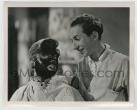 6h119 BOYS TOWN 8x10 key book still '38 Mickey Rooney with a mud mask asking for a good massage!