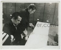 6h134 BULLITT 8.25x10 still '68 c/u of detective Steve McQueen & Don Gordon breaking into trunks!