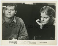 6h148 CARNAL KNOWLEDGE 8x10.25 still '71 great close up of Jack Nicholson & Candice Bergen!