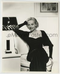 6h153 CAROLE LOMBARD deluxe 7.5x9.5 still '30s seated smiling close up by Clarence Sinclair Bull