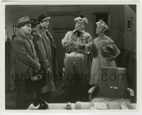 6h227 DANCING MASTERS 8.25x10 still '43 Stan Laurel & Oliver Hardy with young Robert Mitchum!