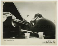 6h278 DUKE ELLINGTON 8.25x10 music publicity still '50s great image of the bandleader at piano!