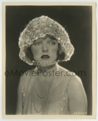 6h337 GARDEN OF EDEN 8.25x10 still '28 Corinne Griffith in elaborate beaded headpiece & pearls!