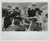 6h340 GARY LEWIS 8x10 music publicity still '60s signing autographs after returning from Europe!