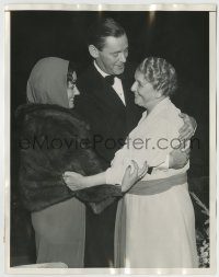 6h357 GLORIA SWANSON/HERBERT MARSHALL/MAY ROBSON 7x9 news photo '35 after Kind Lady stage play!
