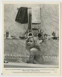 6h398 HEAD OVER HEELS 8x10.25 still '79 crazy Gloria Grahame in bathtub wearing a nightgown!