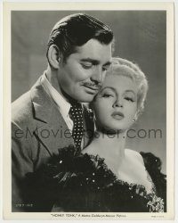 6h412 HONKY TONK 8x10.25 still '41 best romantic close up of Clark Gable & sexy Lana Turner!