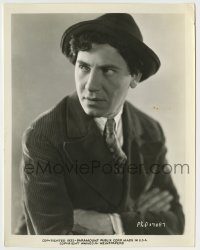 6h415 HORSE FEATHERS 8x10.25 still '32 wonderful waist-high portrait of Chico Marx w/arms crossed!