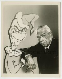 6h417 HOW THE GRINCH STOLE CHRISTMAS TV 7x9 still R68 Boris Karloff voices the Dr. Seuss cartoon!