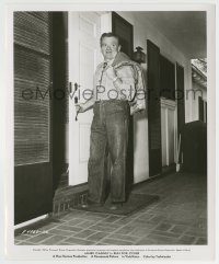 6h448 JAMES CAGNEY 8.25x10 still '54 candid arriving at his ranch home while filming Run For Cover!
