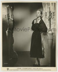 6h469 JOAN CRAWFORD deluxe 8x10 still '40s full-length posed portrait between two candelabra!