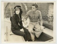 6h483 JOHNNY WEISSMULLER/LUPE VELEZ 6.75x8.5 news photo '35 they're spending time together at sea!