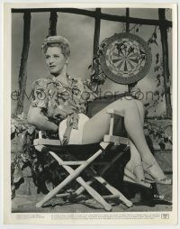 6h488 JULIE BISHOP 8x10.25 still '43 sexy seated c/u when making Action in the North Atlantic!