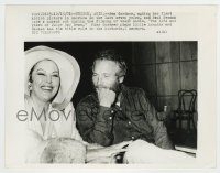 6h514 LIFE & TIMES OF JUDGE ROY BEAN candid 7x9 news photo '72 Ava Gardner laughing w/ Paul Newman!
