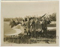 6h515 LILAC TIME 8x10.25 still '28 Colleen Moore & military pilots standing by airplane!