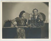 6h528 LOVE CRAZY deluxe 8x10 still '41 Myrna Loy netting William Powell by Clarence Sinclair Bull!