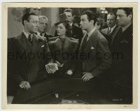 6h533 LUCKY NIGHT 8x10.25 still '39 c/u of Myrna Loy & Robert Taylor in casino by craps table!