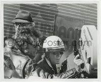 6h545 MAGNUM FORCE candid 8.25x10 still '73 Clint Eastwood & David Soul by Panavision camera!