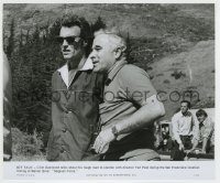 6h544 MAGNUM FORCE candid 7.75x9.5 still '73 Clint Eastwood on set talking to director Ted Post!
