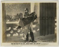 6h591 MEET JOHN DOE 8x10.25 still '41 Gary Cooper carrying Barbara Stanwyck in snow by Elliott!
